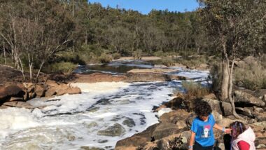 kids playing on a river, Short Breaks and Weekend Getaways from Perth