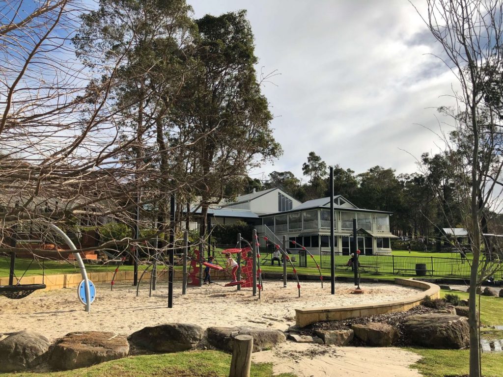 horse back riding Margaret River playground with trees - margaret river with kids