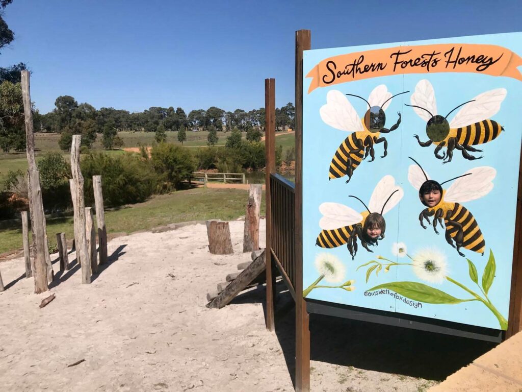 entrance of a bee farm