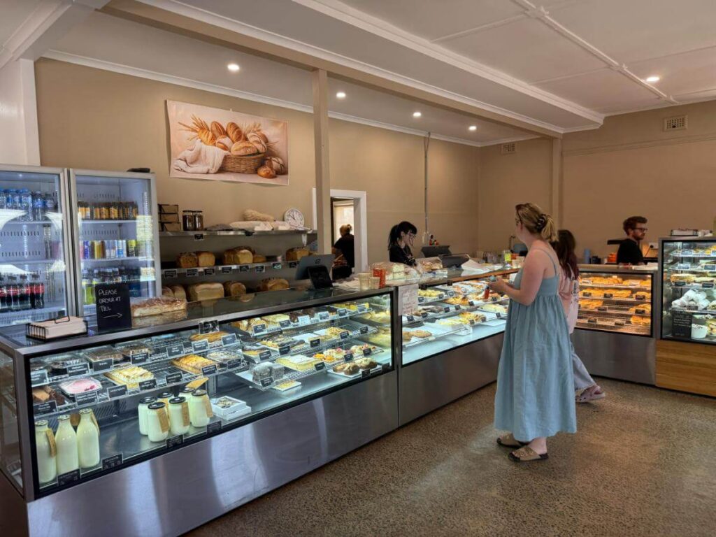 Looking inside Williams Bakery WA